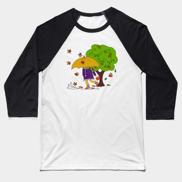 Herbstwetter Baseball T-Shirt by Blumchen